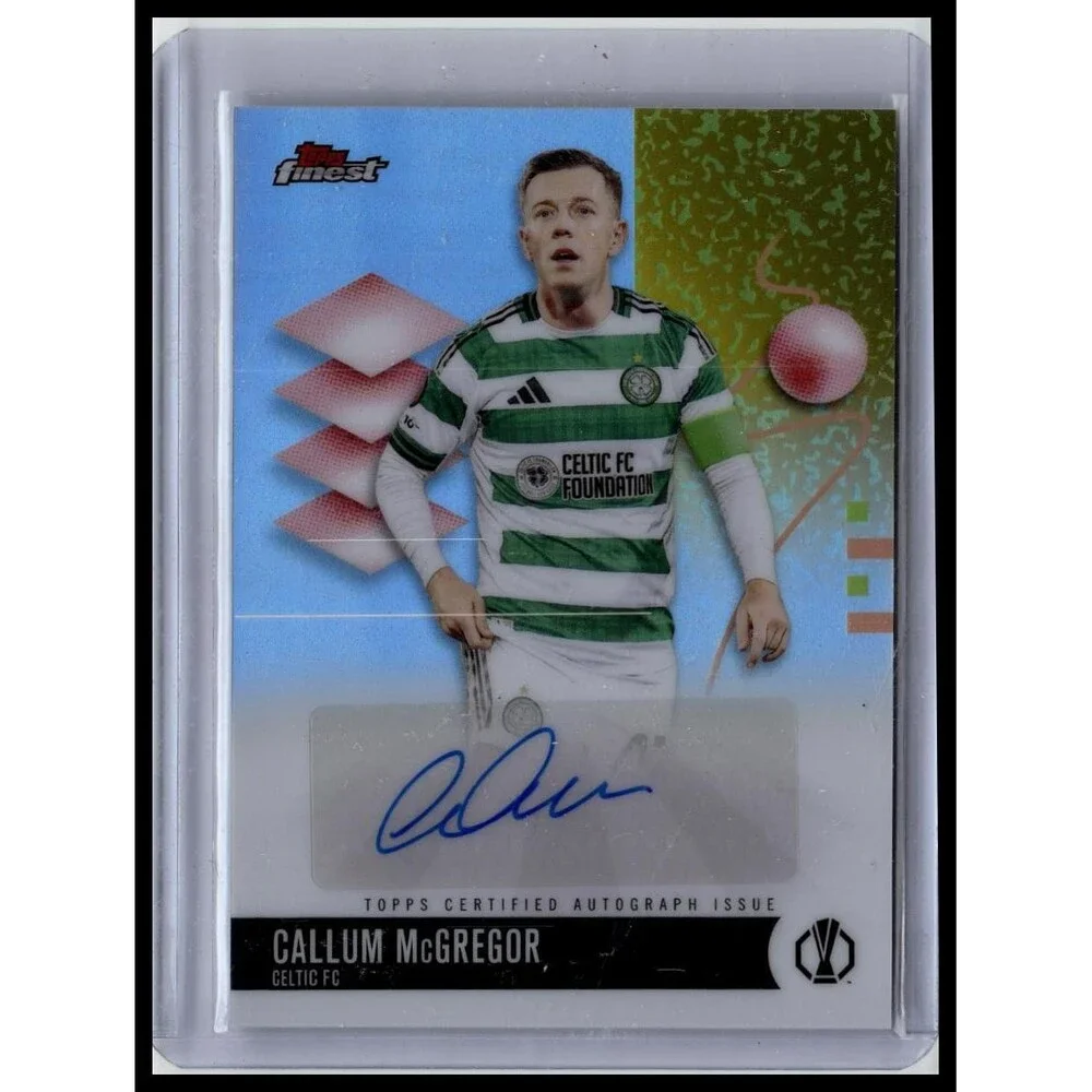 2025-26 Finest UEFA Callum McGregor #BA-CM Celtic Base Autographs